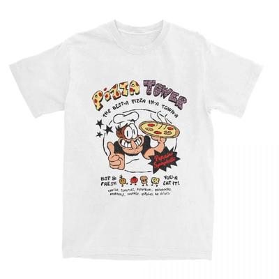 Графическая футболка Pizza Tower Peppino Spaghetti, мягкий хлопок, короткий рукав, унисекс