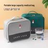Portable Medicine Storage Box for Students - Large Capacity First Aid Kit