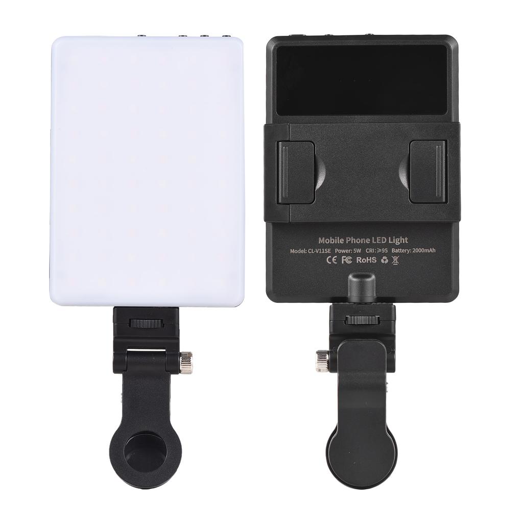 5W RGB Photography Lamp Bi-color LED Light Pocket Vlog Light 2500K-9000K Color Temperature Dimmable