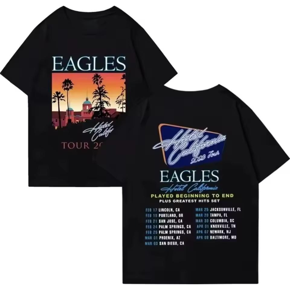 New 2026 American Eagles Rock New Group Band Music Classic 3D Printed T-shirT shirt unisex streetwear Retro Top Clothing