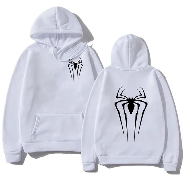 Новый мужской и женский пуловер Street Spider Print Sweatshirt Hoodie Spider Pattern Autumn and Winter Free Hoodie