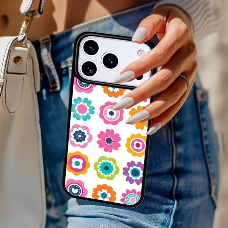 Чехол для телефона с цветочным узором, коллаж из цветов, для iPhone 17 Air 14 15 13 12 Max, чехол для Apple 14 15 16 16e 11 Pro Max Plus Coque