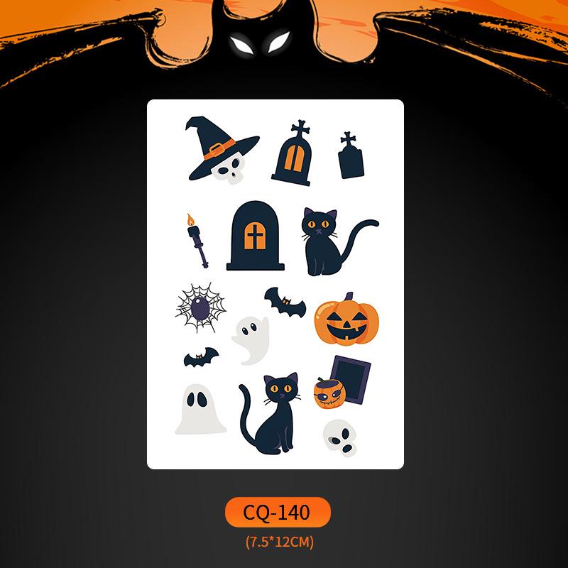 2024 Новые Хэллоуин Страшные Наклейки Татуировки Лица с Большим Ртом - Смешные, Водонепроницаемые, Цветной Вечерний Макияж