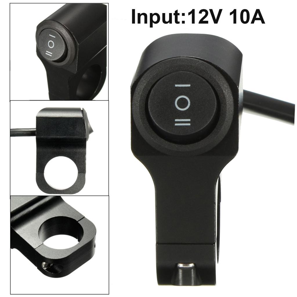 Motorcycle Handlebar On Off Switch Motorbike Replacement Toggle 12V Headlights Replacement Toggle 12V Dirtbike Lightbar Repair Parts