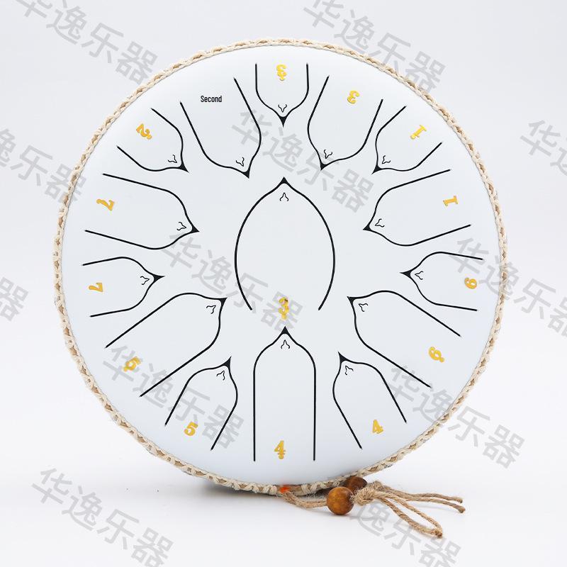 13-дюймовый стальной язычковый барабан «Лотос» на санскрите - Инструмент с неземным звучанием