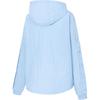 Adidas Originals Adibreak Hooded Windbreaker Jacket, Women's Snap Button Closure Powder Blue Outerwear JI7481