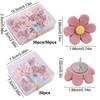20/30/50Pcs Photo Wall Decor Six-Petal Flower Pushpins Creative Thumb Tacks  School