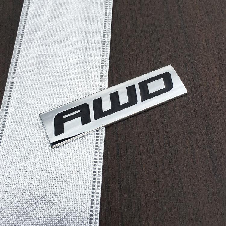 Automotive 3D Turbocharged Hybrid AWD Metal Car Sticker V6 V8 Ss Displacement Decorative Tailgate GT