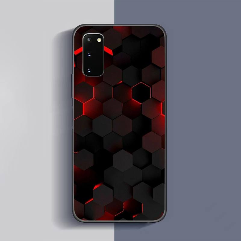 Чехол для телефона Hexagon для Samsung Galaxy S6 S7 Edge Plus S9 S20Plus S20ULTRA S10lite S225G S10 Note20ultra