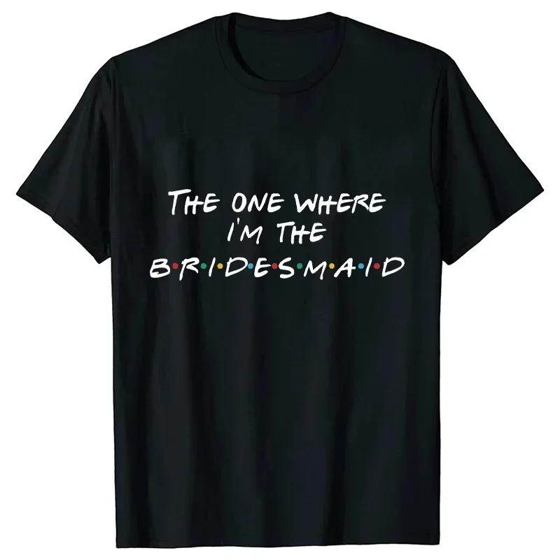 Friends Wedding Party T Shirt Y2K Team Bride Squad Tribe Shirt Bachelorette Hen Party Tees cheap clothing with free shipping