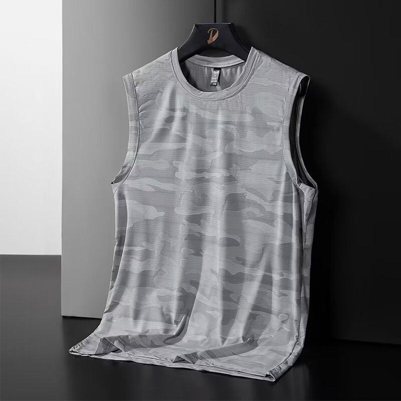 Men's Breathable Quick-Dry Camouflage Ice Silk Sleeveless Sports Vest