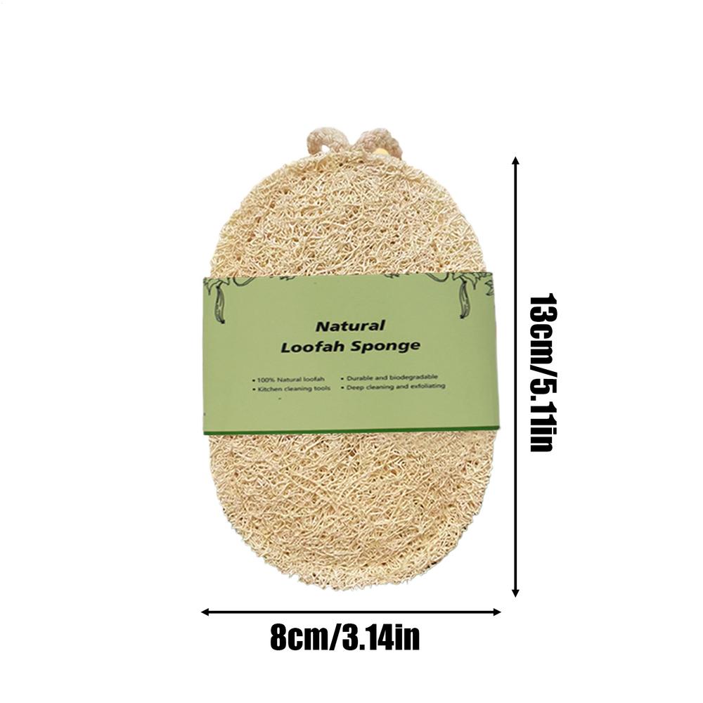 Natural Luffa DishTowel Washing Cloth Sponge Loofah Scrub Pad Dish Pot Oil Stain Removing Scrubber Kitchen Clean Brushes Pad