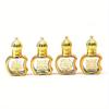 6ml Luxury Golden Essential Oil Roller Bottle Refillable Perfume Bottle Glass Roll-On Essential Oil Bottle Cosmetics Container