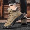 Зимние мужские высокие походные ботинки Теплые зимние ботинки Повседневные плюшевые кроссовки для активного отдыха