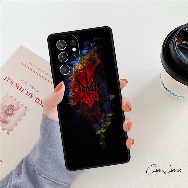 Флаг Украины Украинский чехол для телефона Для Samsung Galaxy S24 S25 S23 S22 Ultra Note 10 20 Plus S20 S21 FE Чехол