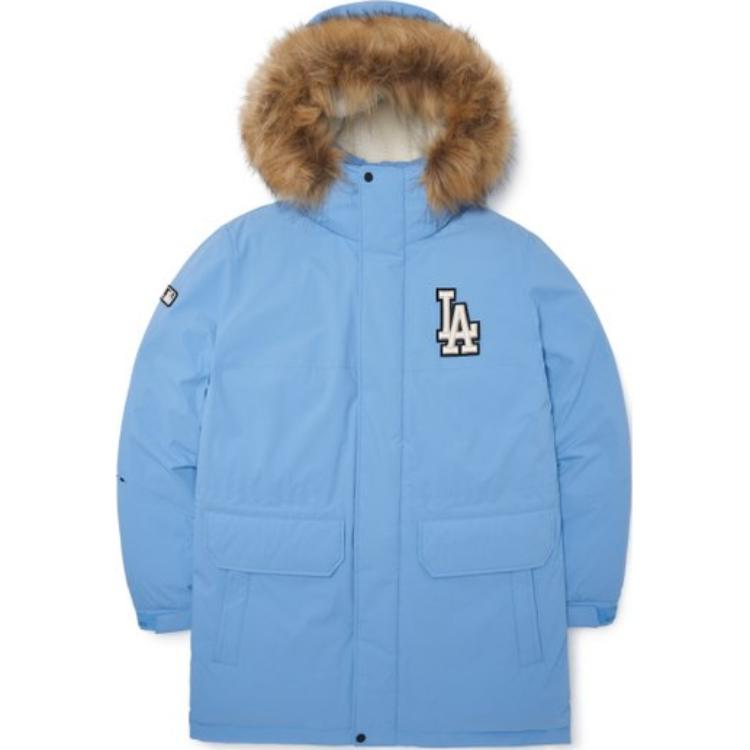 New MLB Down Jacket Cropped Unisex Blue 3ADJB1926-07BLL