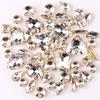 Mixed Glass Mocha AB Claw Drill Mocha Fluorescent Crystal Buckle Clothing Accessories Sewing Drill DIY Jewelry Accessories Rhinestone Sew On Beads