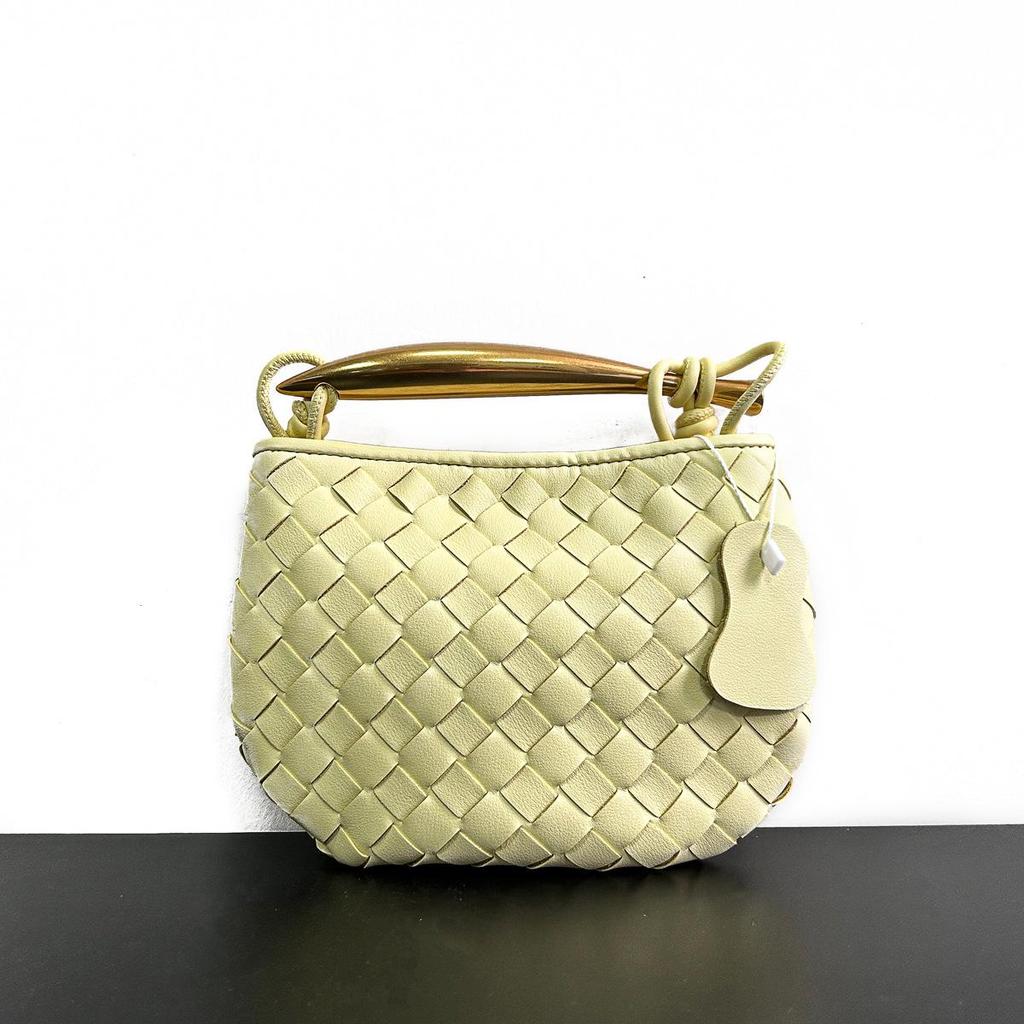 Плетеная кожаная дизайнерская сумка для пельменей: Стильная повседневная женская сумочка