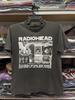 ПЕРЕПЕЧАТКА Футболка с коротким рукавом Radiohead рок-группа 90-е классика