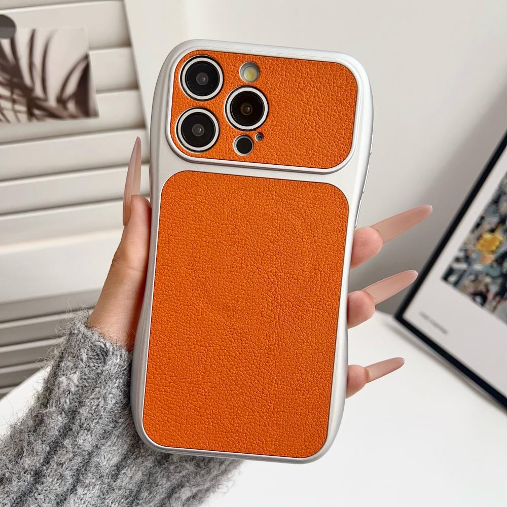 For Magsafe Original PU Leather Texture Phone Case For iPhone 17 16 15 14 13 Pro Max Curve Contour Bumper Magnetic Fashion Cover