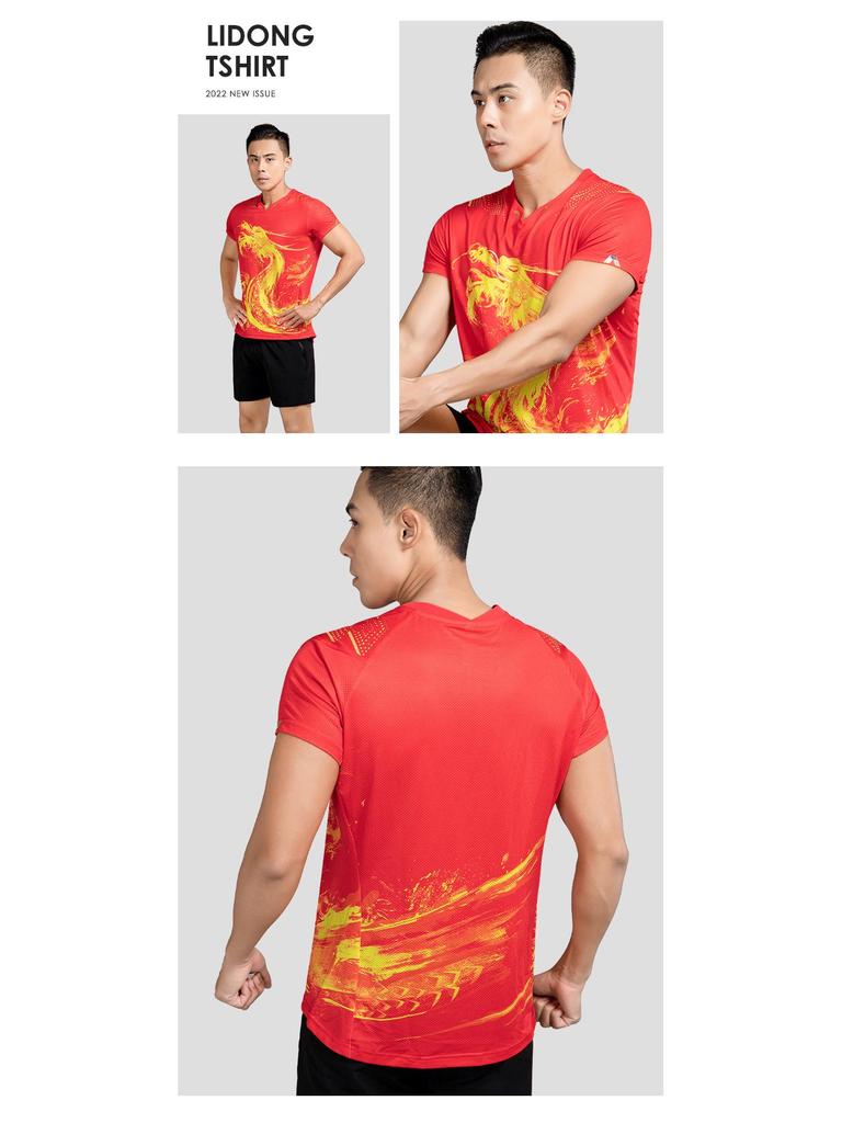 Дышащий комплект спортивной одежды для пар - Футболка для соревнований с быстрой сушкой для настольного тенниса и бадминтона