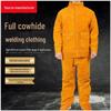 Fireproof & Anti-Scald Cowhide Welding Suit - Second Layer Reverse Suede Protection