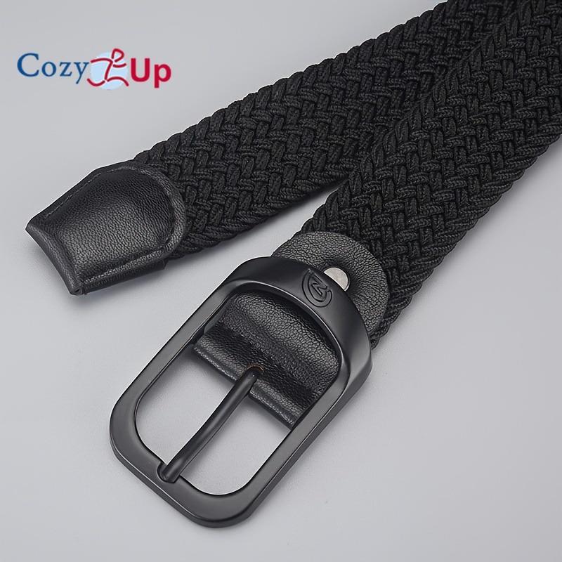Men's Belt Casual Woven Elastic Belt Outdoor Sports Women's Belt Climbing Work Belt Jeans Suit Pants Men's And Women's Universal