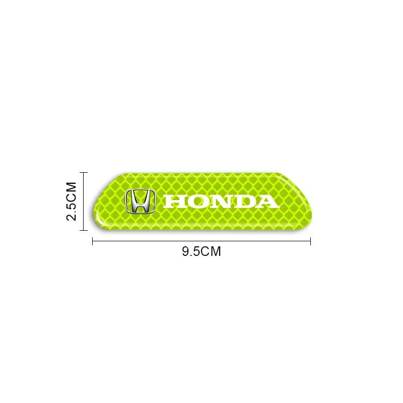2025 Автомобильные Новые Honda 4 наклейки на зеркало заднего вида с предупреждающими знаками безопасности Светоотражающие Для Honda Accord Odyssey Civic CRV Envix Cit
