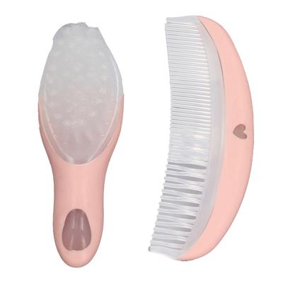 Набор детских расчесок и щеток Милый розовый Маленький Компактный Легкий Портативный Мягкий Удобный Массажные инструменты для младенца