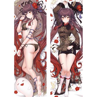 Аниме Genshin Impact Dakimakura Hutao Косплэй наволочка обнимающая наволочка для тела Hu Tao 2-сторонний чехол для подушки отаку персиковая кожа