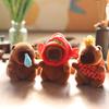 Cute Capybara Stuffed Toy Keychain Lightweight Pp Cotton Plush Backpack Clip Gift For Girls Teens