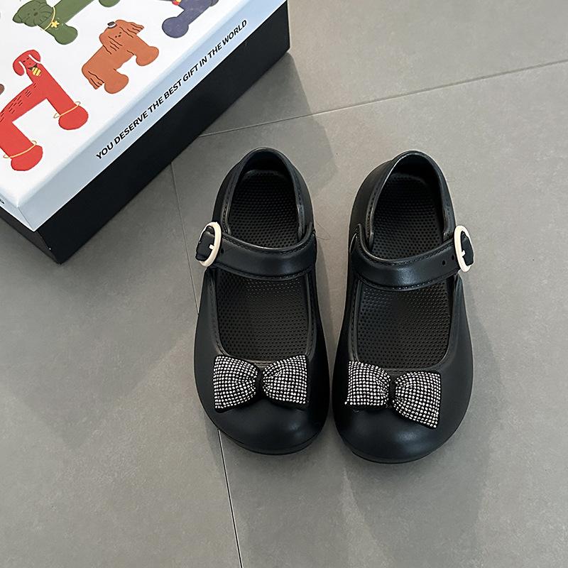 Fashion high-end sense one-word buckle single shoes girls Mary Jane cool slippers summer wear EVA non-slip bag head sandals