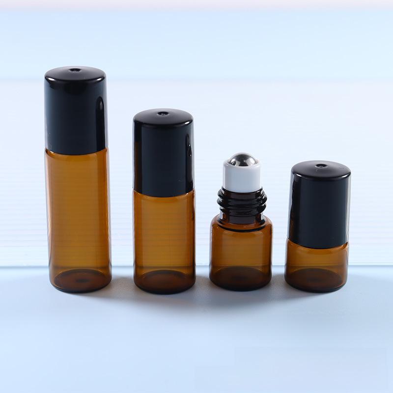 В наличии роллерные флаконы объемом 1 мл, 2 мл, 3 мл и дорожные флаконы для эфирных масел из коричневого стекла объемом 5 мл.