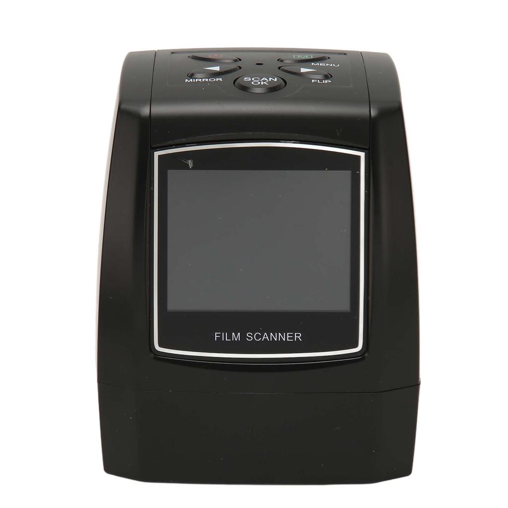 Film Scanner 2.36in TFT LCD 5MP JPEG Preview Playback Editing CMOS Slide Scanner for 35mm 135mm Color Black White