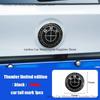 For BMW 3 Series 5 Series Modified Thunder Limited Edition Black and White Front and Rear Logo X1 X3 X5 X6 Wheel Cover Decoration