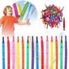 Rocket Balloons 100-Pack , 40-Inch Whistling Flying Party Balloons, Assorted Colors, Outdoor Kids Toys For Birthdays & Events