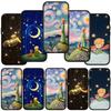 Для iPhone 16 15 X XR Samsung Galaxy S24 S23 Plus Xiaomi Redmi Note 13 12 11 Pro Max 9 10 14 OPPO Huawei Cover Маленький принц мультфильм телефон чехол