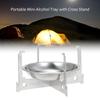 Mini Ultralight Spirit Burner Alcohol Stove Camping Stove Furnace W/ Stand