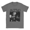 Mitski Земля негостеприимна, и мы тоже Футболка Мужская Юмористические Футболки из Чистого Хлопка Футболка с Коротким Рукавом и О-Образным Вырезом Летние Топы