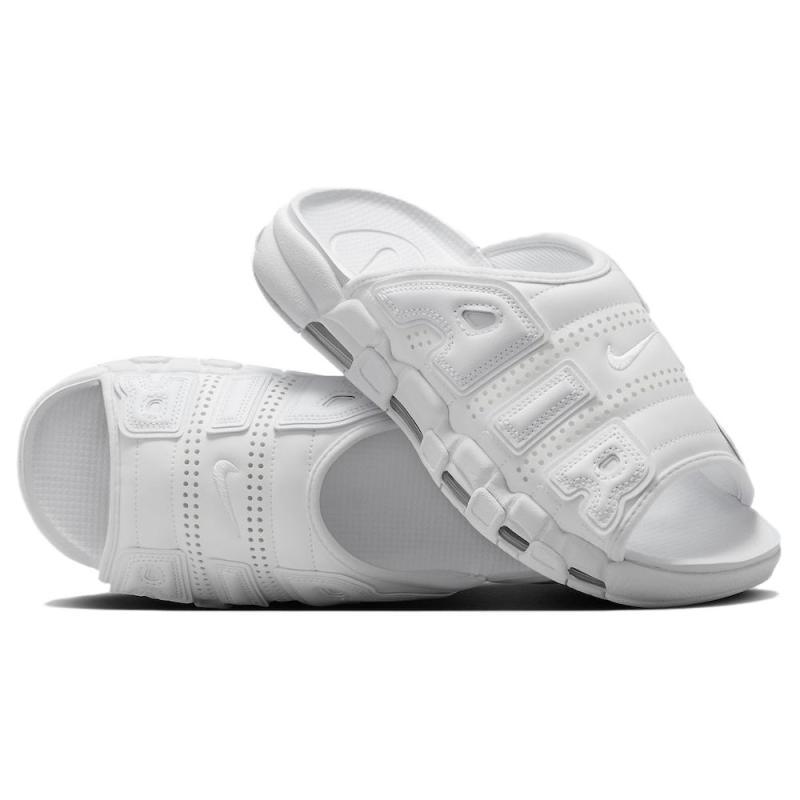 Nike Слайды Air More Uptempo 'Triple White' Винтажный баскетбол FD9883-101