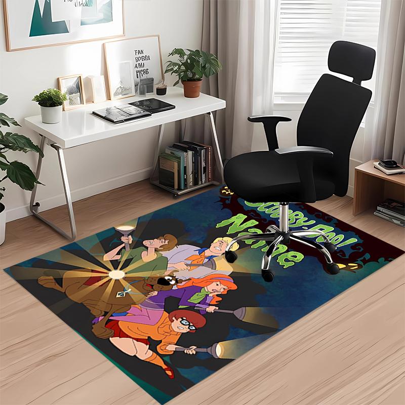 Custom Name Scooby-Doo Printed Carpet, Rug for Office Chair Living Room Bedroom Kitchen Room Decor Gifts.