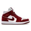 Air 1 Mid Red Velvet Women Sneakers White Black Team-Red FZ3334-100