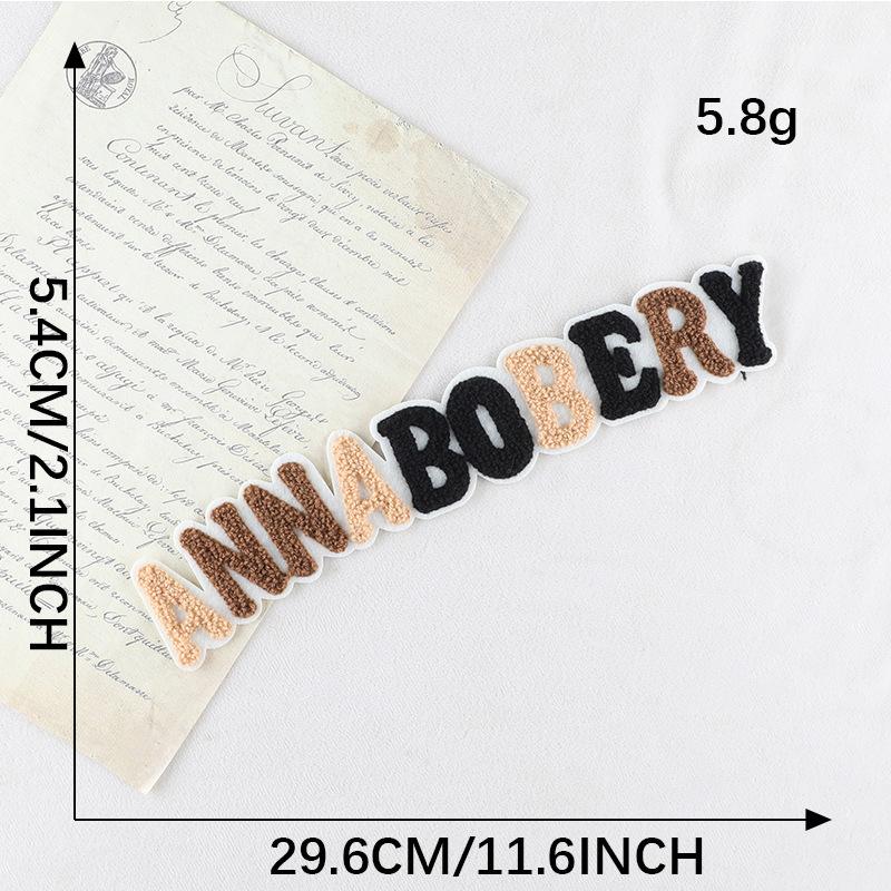 Вышитая этикетка с английскими буквами, нашивка на полотенце, вышитый значок, тканевая этикетка, аксессуары для одежды, сшитая своими руками, вышитая наклейка на ткань