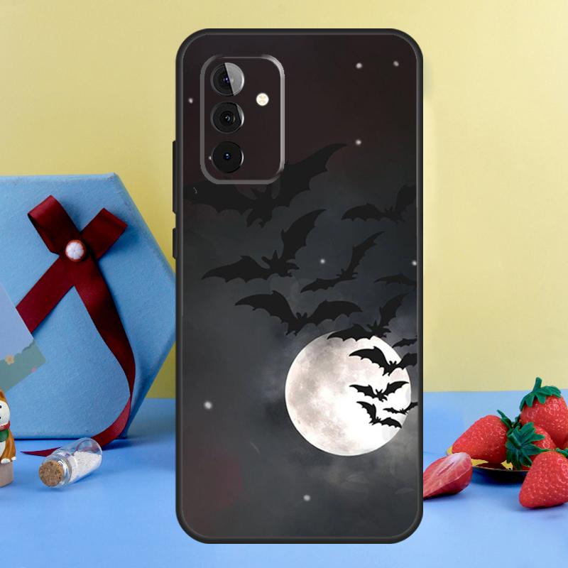 Чехол с летучими мышами и полной луной в готическом стиле для Samsung Galaxy A36 A56 A26 A16 A06 A13 A33 A53 A15 A35 A55 A34 A54 A12 A32 A52 A17
