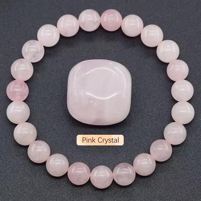 SHINE/TK 8mm Apatite & Sunstone Beaded Bracelet with Agate Crystal and Raw Stones