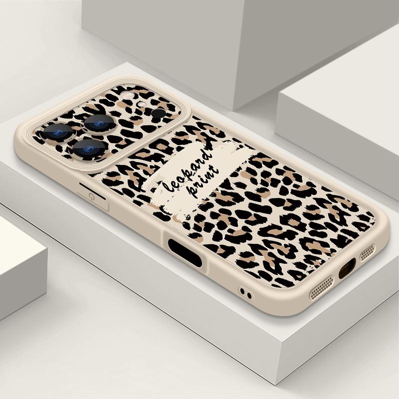 Яркий чехол с леопардовым принтом для iPhone 17 Pro Max Чехол iPhone 16 15 14 13 Pro Max 11 17e 16e Ударопрочный бампер Мягкий силиконовый чехол для телефона
