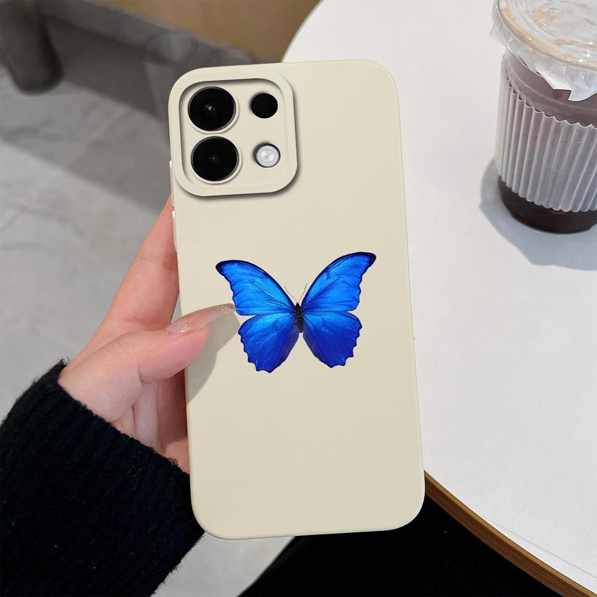 Для Oppo A5X K13 A5 Realme 9 10 8 5 6 7 Pro Plus Чехол для телефона Красивые узоры с бабочками Мягкий жидкий силикон Защита от отпечатков пальцев Корпус Для чехла Oppo
