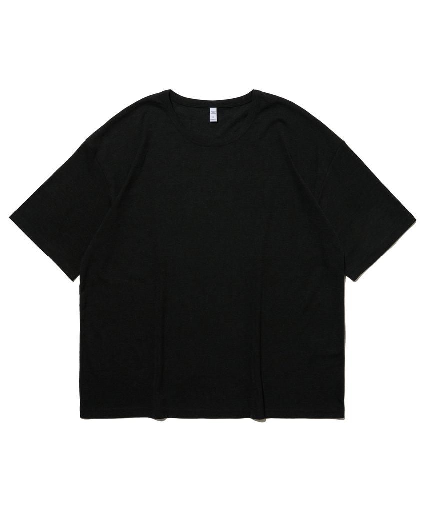 OTHERFITS Round Linen Short Sleeve Tee (Black)