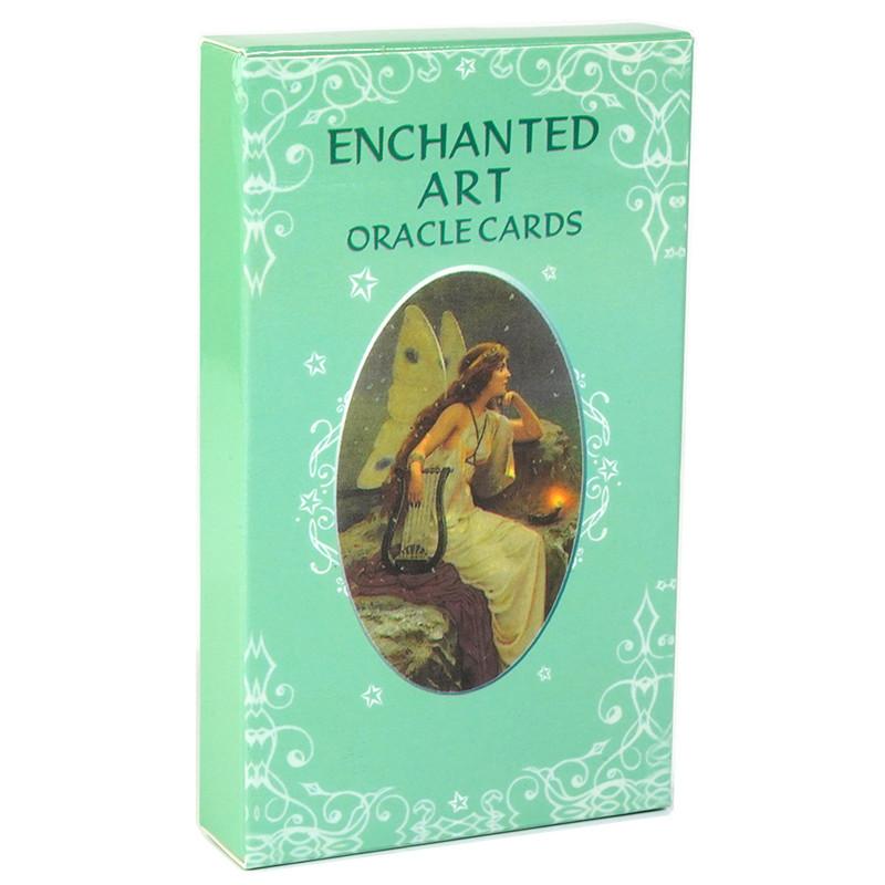 10.3*6cm Enchanted Art Oracle Card Deck 42 Pcs Cards Beautiful Vintage Artwork with Inspiring Messages