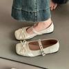 Модные универсальные бежевые туфли на платформе в французском стиле из маленькой кожи, женская обувь, новые летние ретро туфли на толстом каблуке с открытым мыском, одинарные туфли Мэри Джейн